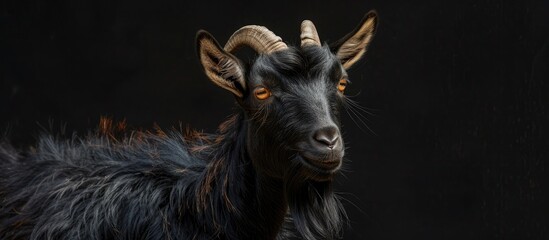 Moroccan Goat with Black Fur from the Mountains