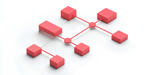 house made of red cubes