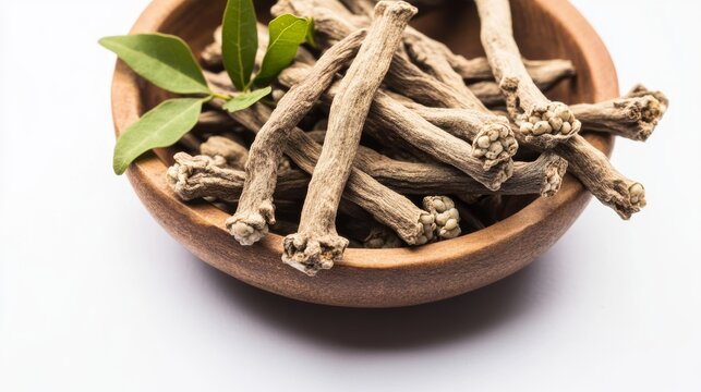 Dried organic Giloy or Guduchi or Tinospora cordifolia stems indian ayurvedic medicine known by the common name moon seed guduchi and giloy is a herbaceous vine A popular ayurvedic medicine