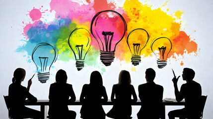 Brainstorming, Ideas, Innovation, Creativity, Teamwork, Collaboration.