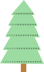 Fototapeta premium A green xmas tree