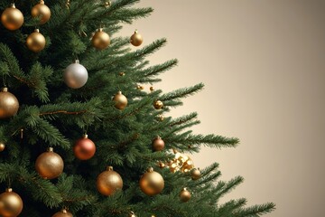 there is a christmas tree with many ornaments on it