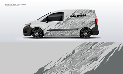 Dirt Racing Car Wrap Livery Abstract Design Van, Truck, Car Rally © liveryworks