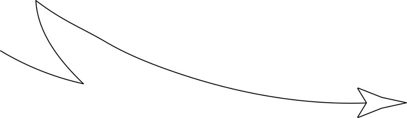 Thin line arrows icon set. Elements for design