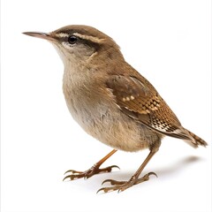 Fototapeta premium Wren Close-Up on transparent background isolated on white background 