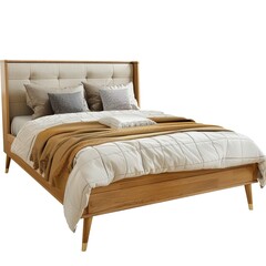 Obraz premium PNG Bed furniture cushion bedroom isolated 