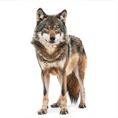 Snapshot of a Wild Wolf, Half Body View