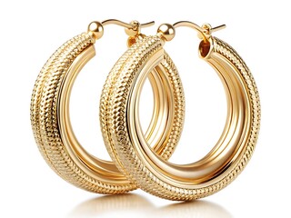 Gold hoop earrings