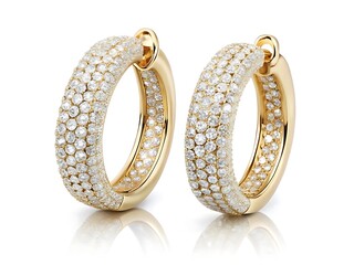 Gold hoop earrings