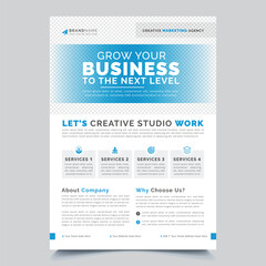 Obraz premium A4 Size Modern Corporate Business Flyer