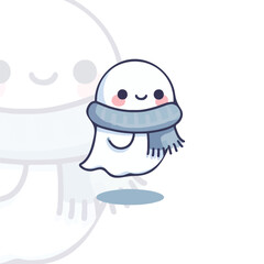 Little Ghost Wrapped in a Scarf
