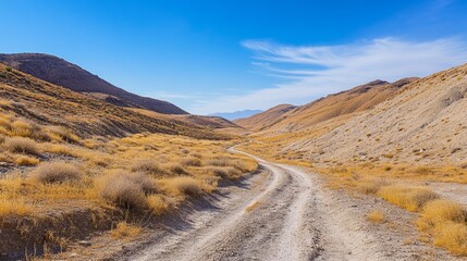 Pacific crest trail section of tehachapi pass in the mojave desert of california usa