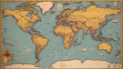 Naklejka premium A political map of the world