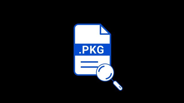 PKG File Searching icon animation