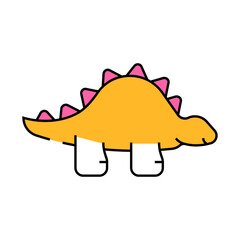 toy animal dinosaur toy child line icon vector. toy animal dinosaur toy child sign. isolated symbol illustration