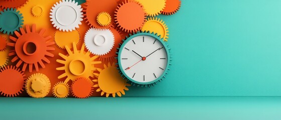 Time tracking powered by Big Data depicted as a visual representation of time usage analytics.