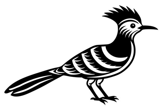 recommend clip art: hoopoe  silhouette  vector icon