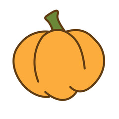 autumnal9. hand drawn orange pumpkin illustration