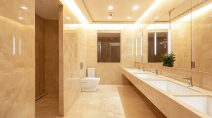 Fototapeta premium Commercial bathroom