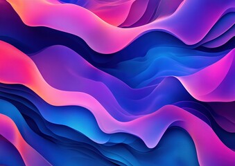 Obraz premium Vibrant 3D Abstract Background with Dynamic Flowing Colors for Modern Design Projects and Artworks