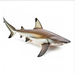 Fototapeta premium Shark isolated on a white background isolated 