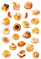 Delicious desserts in different styles