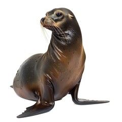 Obraz premium Sea Lion PNG, Marine Mammal, Sea Lion Image