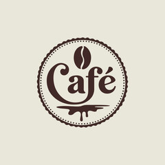 Vintage vector coffee logo and label. Coffee logo template. 