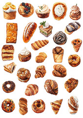 A variety of delicious toasts with different flavors