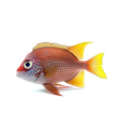 Sea fish isolated on white background 
