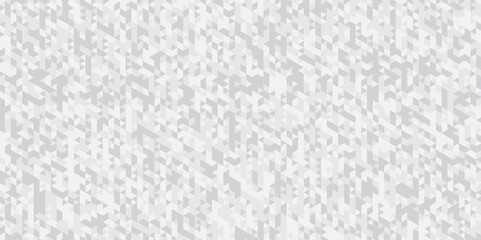 Abstract geometric white or gray background seamless triangular origami grayscale mosaic and low polygon triangle texture banner wallpaper.	
