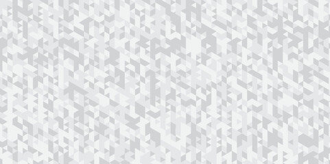 Abstract geometric white or gray background seamless triangular origami grayscale mosaic and low polygon triangle texture banner wallpaper.	
