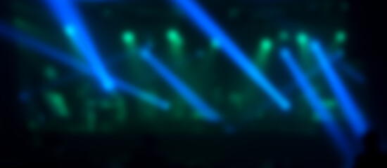 Blurred lights on stage abstract background.