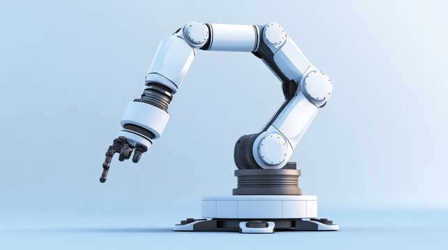 Mes manufacturing execution system business industrial technology concept cobot 3d render
