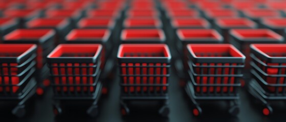 E-commerce shopping carts filled with tech gadgets for Cyber Monday deals, cyber monday, e-commerce shopping-cart