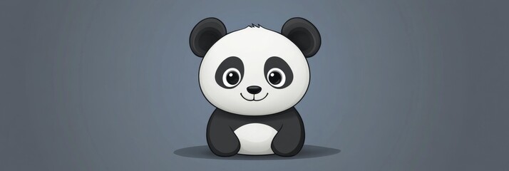 Adorable and cute panda bear.