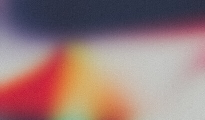 Abstract summer teal grainy gradient texture backdrop design. Vibrant blue red purple color noisy gradient with bright, glowing, soft colors flowing banner or poster