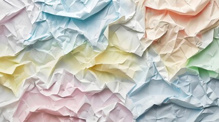 Obraz premium Colorful Crumpled Paper Background Texture