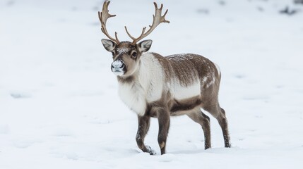 Reindeer on isolate background