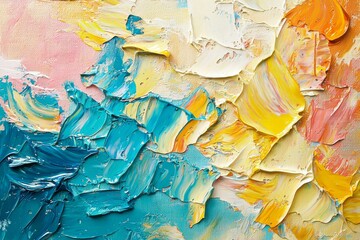 Fototapeta premium Abstract oil painting illustration background