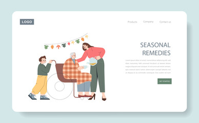 homeopathy. Flat Vector Illustration