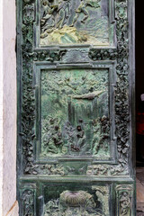 Details from the bronze door of cathedral of Pisa