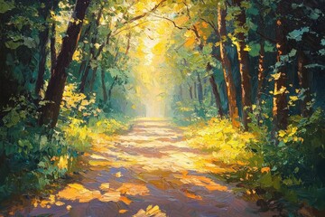 Obraz premium Abstract oil painting illustration background