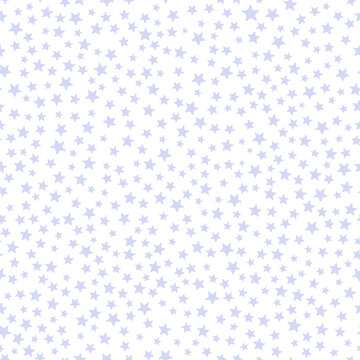 All over seamless repeat pattern with ditsy tiny little sft purple stars on white. Versatile trendy ditsy background for baby girl, kids, baby nursery, packaging and more.
