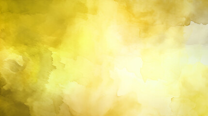Obraz premium Yellow watercolor background. Watercolor painting soft textured on wet white paper background. Hand painted orange and yellow watercolor background.