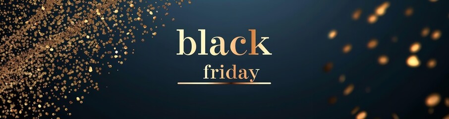 Obraz premium black Friday sale deals web banner black background