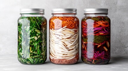 Fermented Vegetables in Jars   Probiotic Rich Healthy Cuisine