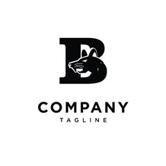 Letter B Mouse Logo Icon Vector 