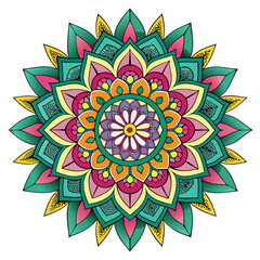 luxury floral mandala design