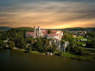 Monastery in Tyniec, in the city of Krakow, Poland.